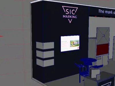 setup gamer Free 3D model