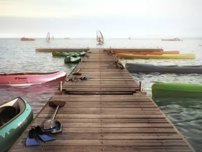 Sport Equipment Collection 3D model