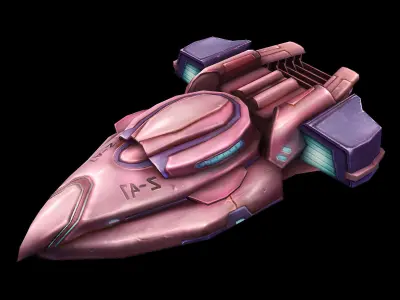 Sickle fighter 02 3D model