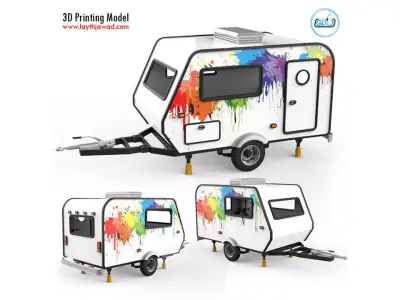 Trailer Travel 3D print model
