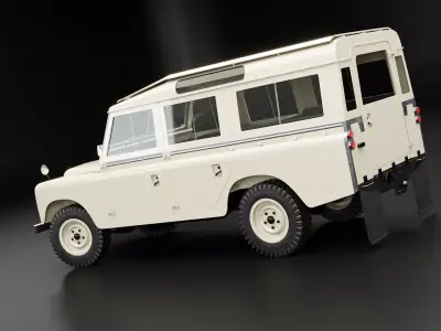 Land Rover Series II LWB Low-poly 3D model