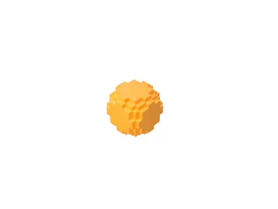 Table Tennis Ball v1 001 Low-poly 3D model