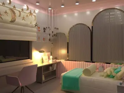 Childroom Free low-poly 3D model