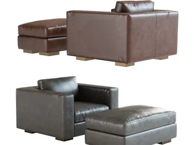 Restoration Hardware - Maddox Leather Armchair 3D model