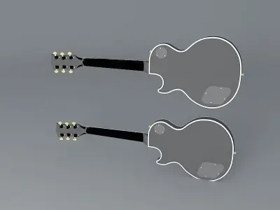 Gibson Les Paul Custom guitar Free 3D model