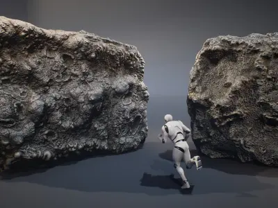 Ancient Cavern Set I - Cave Rocks Asset Pack Unreal Engine Low-poly 3D model