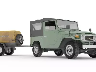 TOYOTA FJ40 soft top  3D model