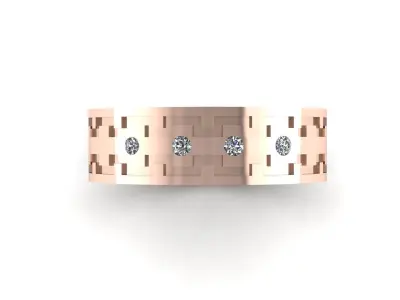 Jewelry Ring  3D print model 3