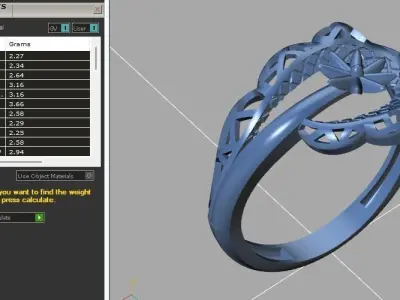 Fancy Womens Rings Plain Rings Ready STL 3DM Models Rings 3D print model 35