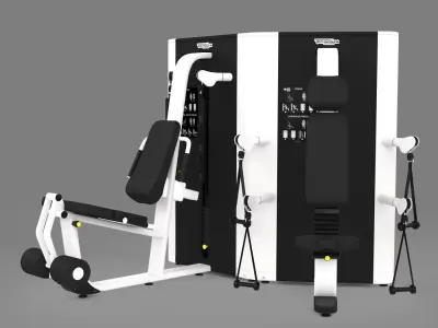 Fitness TechnoGym Plurima Twin MF-65 3D model