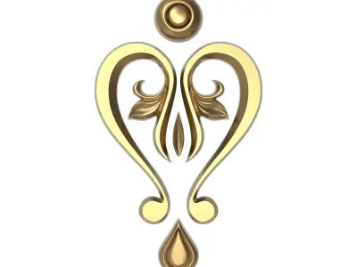  decorative pattern ready for 3D printing 3D model 353