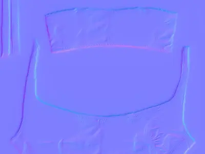 blue top PBR 4k  Low-poly 3D model