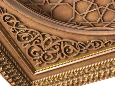 Oriental Ceiling Decorative Set 3D model