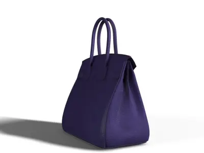Birkin hermes bag Low-poly 3D model