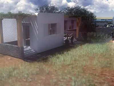CYCLADIC GREEK RESIDENCE 3D model