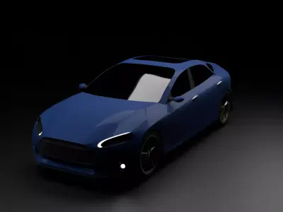 Car model Low-poly 3D model