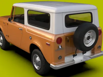International Harvester Scout 800A 1970 Low-poly 3D model