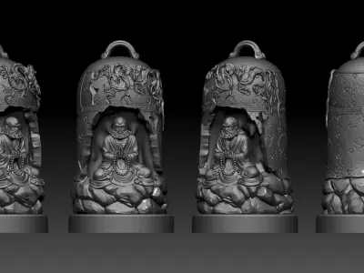 Bodhidharma  3D print model