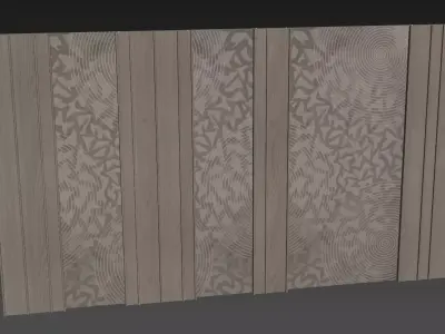 Decorative V87 Wall Panels 3D model
