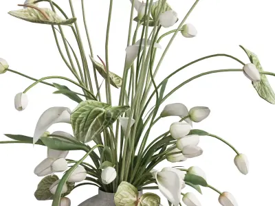 Flower In Vase 92 3D model