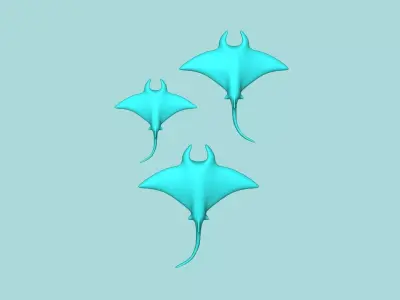 Manta Ray - Wall Decor - Decoration 3D print model