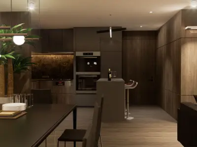 Modern living - B 3D model