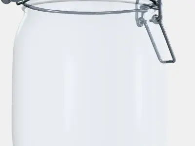 KORKEN Jar with lid 3 Low-poly 3D model