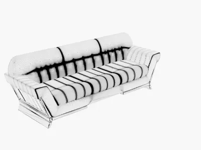 Luxury Couch 3D model