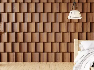 Wall wood V35 for your interior wall wood 3D model