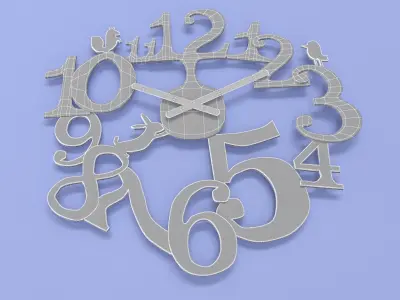 Koziol Design PI P Wall Clock 5 3D model