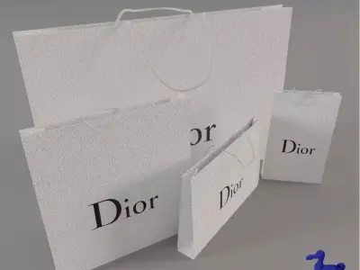 Luxury Shopping Bag Collection - 3D Brand Packaging Pack - Vol 1