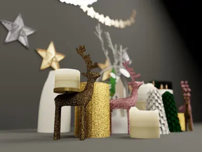 Christmas Deco 3D model 3D model