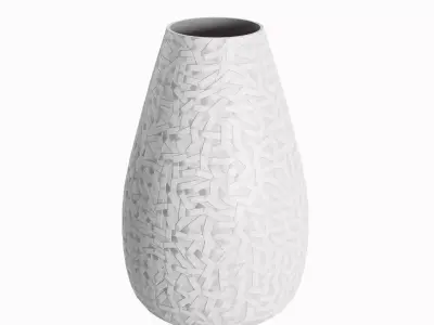 Porcelain Vase Set B Low-poly 3D model