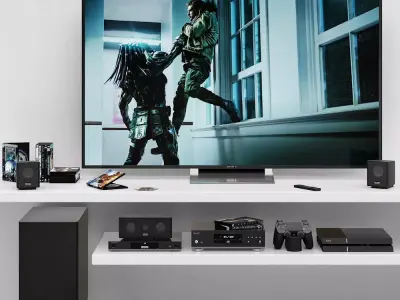 TV decorative set 3D model