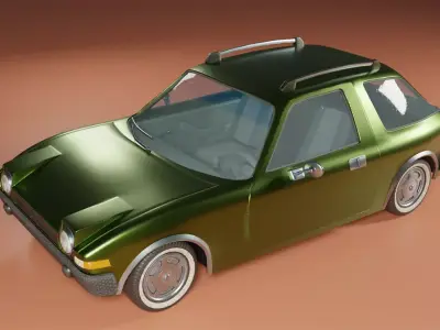 AMC Pacer 75 Free low-poly 3D model