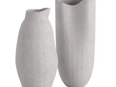 Fiora Handmade Ceramic Vases 3D model