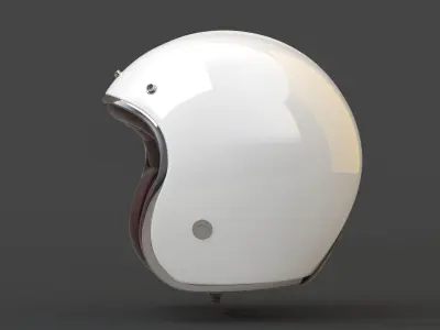 Motorcycle Helmet Low-poly 3D model order