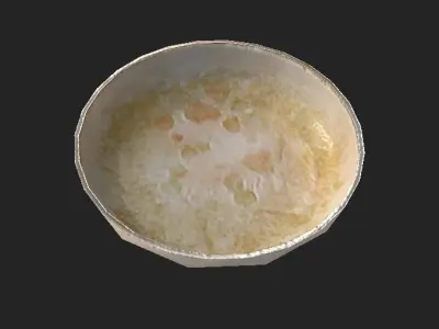 Dish Set cup Low-poly 3D model