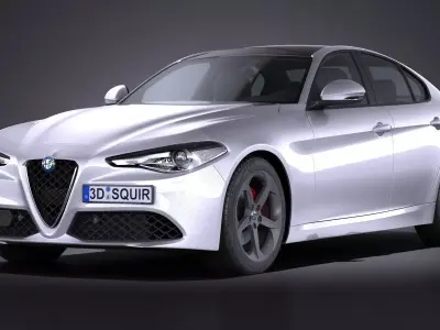 Alfa Romeo Giulia 2016 3D model