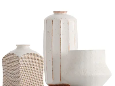 Nikko Off White Ceramic 3D model