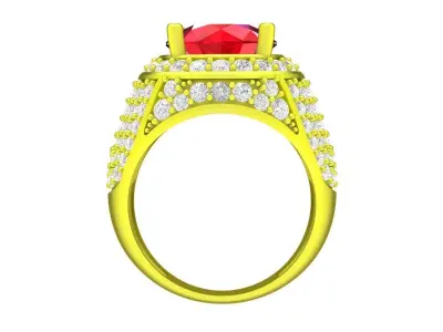 5710 luxury diamond men ring  3D print model