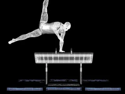 gymnastics pommel horse Free 3D model