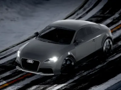 AUDI TT RS 2013 Free low-poly 3D model