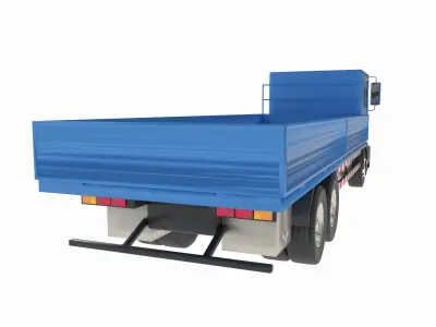 board truck Low-poly 3D model