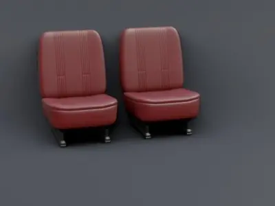 VINTAGE SEAT 27F-S4CL 3D print model