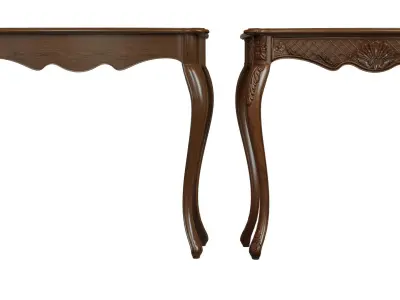  Classic side table 900 Low-poly 3D model