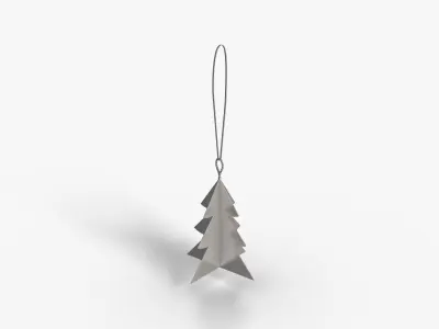 Deco Ornam Tree Low-poly 3D model