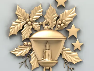 Carved decor central 022 3D model