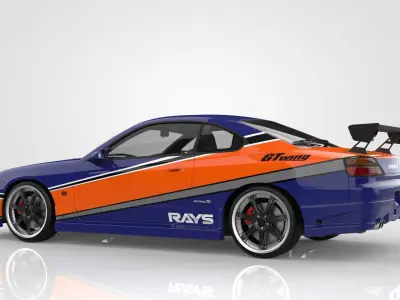 Nissan Silvia S15 Tokyo Drift 3D model