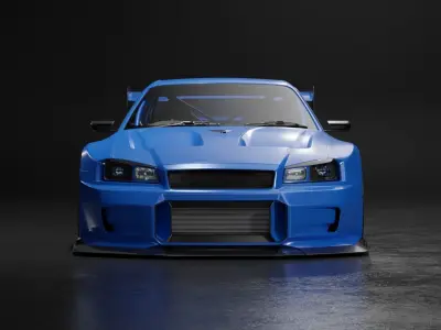 Nissan Skyline R34 Vision 3D model
